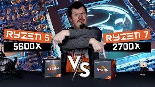 AMD Ryzen 5 5600X vs 7 2700X  Comparison by The WookIE XXXL [upl. by Assadah]