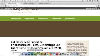 Die Startseite anpassen  WordPress 3 [upl. by Mclaughlin90]