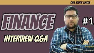 Finance Interview Questions And Answers  Part 1 [upl. by Nivle]