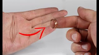 How to Make a Copper Wire Ring [upl. by Yk966]