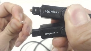 AmazonBasics Toslink Digital Optical Audio Cable Review [upl. by Olnton]