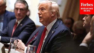 BREAKING NEWS Trump Holds First Cabinet Meeting Takes Multiple Questions From Reporters [upl. by Llenrep]