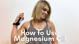 How to Use Magnesium Oil  Magnesium Oil Benefits [upl. by Reseda]