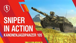 WoT Blitz Find Your Place in Battle with the Kanonenjagdpanzer 105 [upl. by Nannoc680]