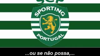 Hino do Sporting CP Letra  Himno de Sporting de Lisboa Letra [upl. by Arracat]