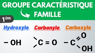 Groupes caractéristiques et familles fonctionnelles  1ère  PhysiqueChimie [upl. by Eidac870]