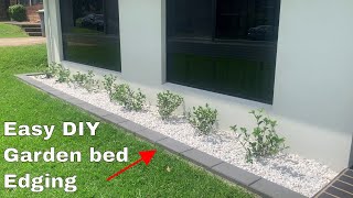 How to make a garden bed edging  Easy DIY [upl. by Henrie242]