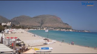 🔴 Recorded live footage from Mondello  Sicily  Live Cameras from the world [upl. by Ahcsas]