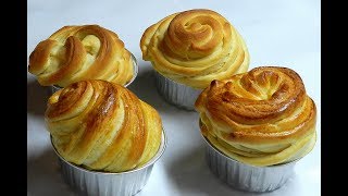 HOMEMADE CROISSANT MUFFIN  Plain Cruffins Recipe [upl. by Munroe769]