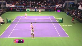 Highlights BeguNiculescu ROU v Medina GarriguesMuguruza ESP [upl. by Irved]