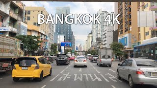 Bangkok 4K  Driving Downtown  Thailand [upl. by Rialc60]