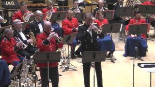 VIVALDI Concerto for Two Trumpets RV 537 Allegro  US Marine Band and Slesvigske Musikkorps [upl. by Inahc]