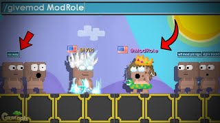 GIVING MODERATOR ROLES  Growtopia [upl. by Atirac659]