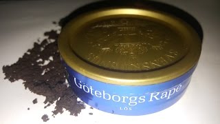 Snus review 8 Göteborgs Rapé Lössnus [upl. by Eslehc]