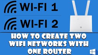 How To Create Two WiFi Networks With One Router [upl. by Yrolg]