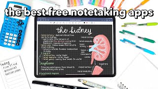 the BEST FREE notetaking apps 🌷 [upl. by Trilbee]