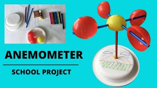 How to Make an Anemometer  DIY Anemometer  School Project  Easy Steps in Making an Anemometer [upl. by Blakelee]