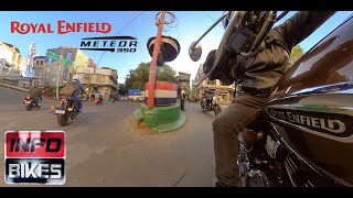 Royal Enfield Meteor 350  Short Ride review with English overview [upl. by Ecinom]