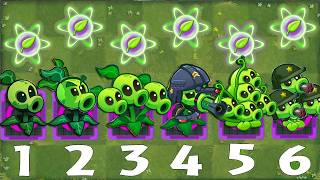 Pvz 3 Challenge  All PEASHOOTERS amp Other Plants Power Up vs Gargantuar Zombie [upl. by Oidivo]