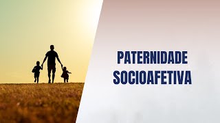 Paternidade socioafetiva [upl. by Airekat205]