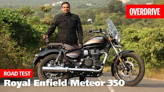 Royal Enfield Meteor 350 road test review  promises more than just a new cruiser  OVERDRIVE [upl. by Winchell]