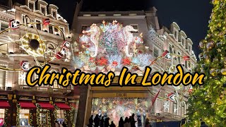 Christmas Lights in London New Bond Street Regents Street 2024 🎄 🌟 🧑‍🎄 [upl. by Rosenbaum933]