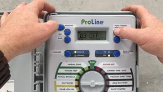 Programming the Weathermatic ProLine Controller [upl. by Ahseiyt884]