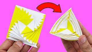 SÜPER EĞLENCELİ Kağıttan Dönen Antistress Oyuncağı Easy Paper Toys  DIY Antistress Transformer [upl. by Loise711]