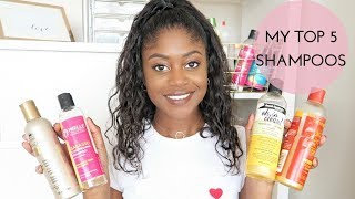 MY TOP 5 SHAMPOOS FOR HEALTHY RELAXED HAIR  Healthy Hair Junkie [upl. by Marice]