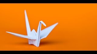 DIY Origami  ORIGAMI KRANICH FALTEN [upl. by Nadbus]