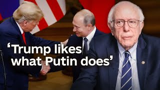 Bernie Sanders on Trump’s alignment with Russia [upl. by Snowber]