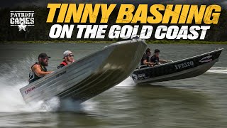 Building our Dinghy Derby Race Boat  TINNY BASHING on the Gold Coast • Patriot Games Season 2 [upl. by Esirtal]