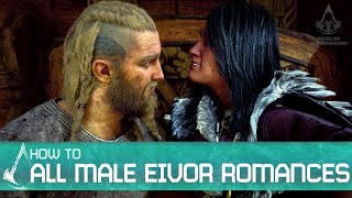 Assassins Creed Valhalla  All Male Eivor Romances Full Scene amp How To [upl. by Guise]