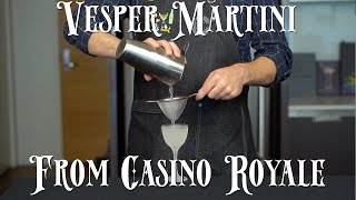 Recreated  Vesper Martini from Casino Royale [upl. by Ajed130]