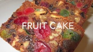 FRUIT CAKE  How to make FRUITCAKE Recipe [upl. by Kaz46]