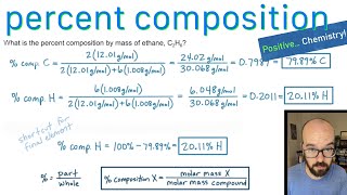 Percent Composition  How to Calculate  Positive Chemistry [upl. by Nick288]