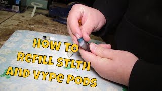 How To Open And Refill STLTH And VYPE Pods [upl. by Akered]