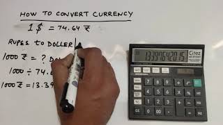 currency conversion Dollar to Rupees amp Rupees to Dollar  How to convert dollar into rupees [upl. by Conall]