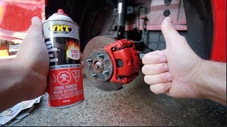 How To Paint Brake Callipers THE EASY WAY [upl. by Stormi]