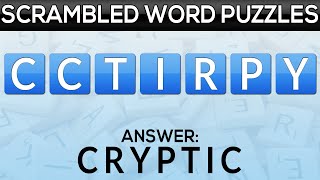 Word Scramble  20 Cryptic Word Jumbles [upl. by Nathanoj]