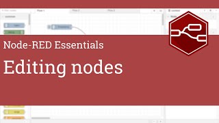 Editing nodes  NodeRED Essentials [upl. by Trutko]