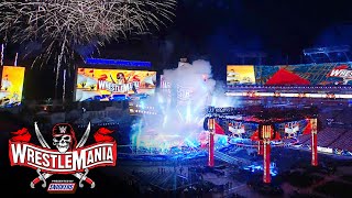 WrestleMania 37 set reveal at Raymond James Stadium [upl. by Artenra]