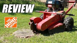 Renting A Stump Grinder from Home Depot  Review amp Process [upl. by Naliorf]