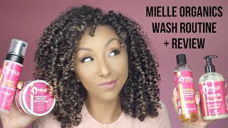 Curly Hair Routine w MIELLE ORGANICS  Review  BiancaReneeToday [upl. by Pickard]