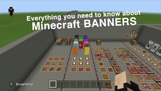 Minecraft Banners EVERYTHING you need to know Bedrock Edition [upl. by Faden469]