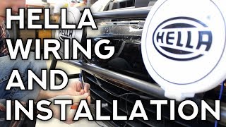 How To Install Hella Lights Wiring and Mounting [upl. by Iot]