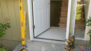 Jeld Wen Front Door Installation  Really crappy products and craftsmanship PART 1 [upl. by Dacey]