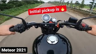 2021 Meteor 350 Custom Black First Ride Impression  Royal Enfield Meteor 350 Fireball [upl. by Llerahs]