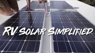 RV Solar Simplified Simple RV Solar Setup [upl. by Lazes109]