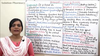 Class 83  Homeopathic System of Medicine Part 03 Diagnosis Treatment amp Role of Pharmacognosy [upl. by Tatia403]